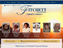 Tablet Screenshot of fitchettfuneralhome.com